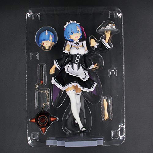 ALTcompluser Figura de acción Anime Re Zero Rem de PVC, figura de acción, figura coleccionable, juguete decorativo para habitaciones ALTcompluser Figura de acción Anime Re Zero Rem de PVC, figura de acción, figura coleccionable, juguete decorativo para habitaciones
