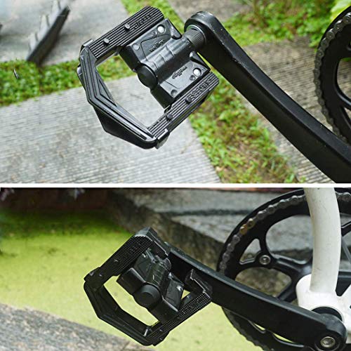 Altruism Pedales Plegables para Bicicleta de montaña MTB con 2 rodamientos DU plegados de Aluminio con Reflector y Piezas Antideslizantes para Bicicleta Altruism Pedales Plegables para Bicicleta de montaña MTB con 2 rodamientos DU plegados de Aluminio con Reflector y Piezas Antideslizantes para Bicicleta