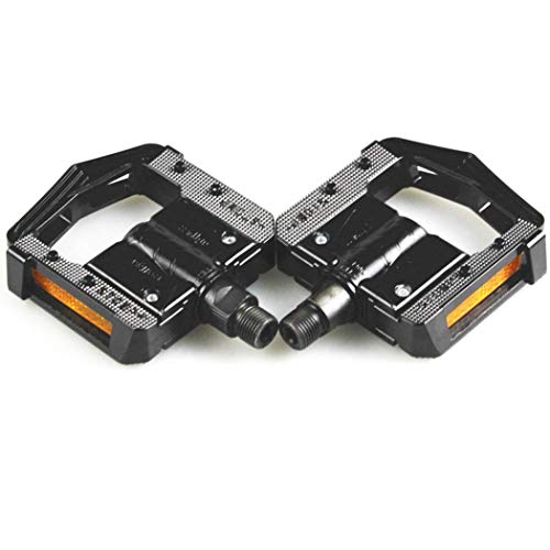 Altruism Pedales Plegables para Bicicleta de montaña MTB con 2 rodamientos DU plegados de Aluminio con Reflector y Piezas Antideslizantes para Bicicleta Altruism Pedales Plegables para Bicicleta de montaña MTB con 2 rodamientos DU plegados de Aluminio con Reflector y Piezas Antideslizantes para Bicicleta