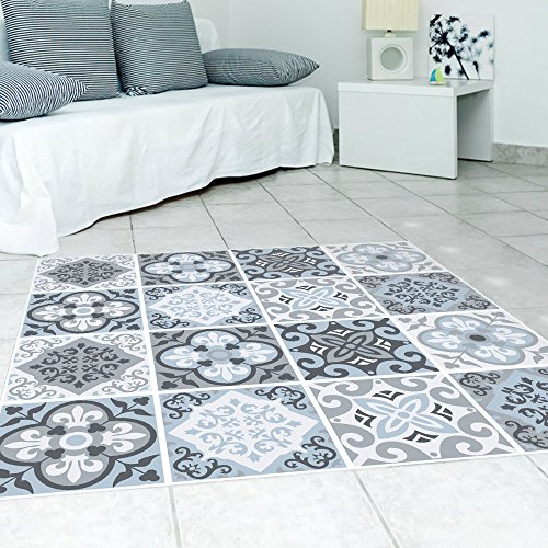 Alwayspon Azulejos de Vinilo Suelo Sticker, Impermeable Antideslizante Azulejos de la Etiqueta para la Cocina Y Baño 23.6X47.2” /, PC 1 Mediterranean 60x120cm (Mediterranean, 50x50cm, 4Pcs) Alwayspon Azulejos de Vinilo Suelo Sticker, Impermeable Antideslizante Azulejos de la Etiqueta para la Cocina Y Baño 23.6X47.2” /, PC 1 Mediterranean 60x120cm (Mediterranean, 50x50cm, 4Pcs)