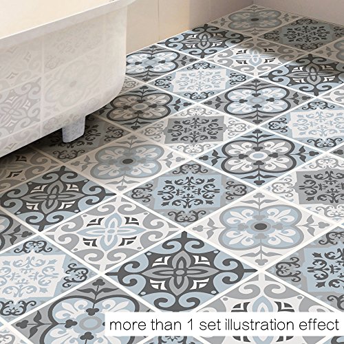 Alwayspon Azulejos de Vinilo Suelo Sticker, Impermeable Antideslizante Azulejos de la Etiqueta para la Cocina Y Baño 23.6X47.2” /, PC 1 Mediterranean 60x120cm (Mediterranean, 50x50cm, 4Pcs) Alwayspon Azulejos de Vinilo Suelo Sticker, Impermeable Antideslizante Azulejos de la Etiqueta para la Cocina Y Baño 23.6X47.2” /, PC 1 Mediterranean 60x120cm (Mediterranean, 50x50cm, 4Pcs)