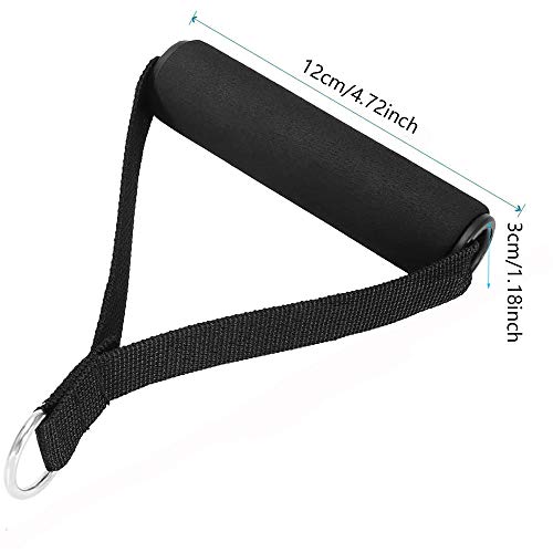 AMACOAM Mango de Resistencia para Ejercicios Agarres para Gym Asas de Repuesto para Correa de Ejercicios Asa de Espuma Asa de Repuesto de Cuerda de Tracción para Gimnasio Equipo de Entrenamiento 4 Pcs