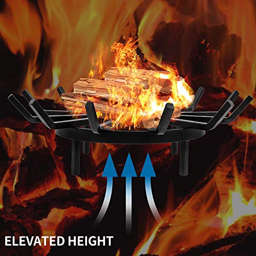 Amagabeli 61cm Rejilla de la chimenea Tarea pesada Rejilla Chimenea Hierro fundido chimenea fuego rejilla Leña Titular de registro carbón 12 barras triangular de Acero Rejilla para leña Interior Amagabeli 61cm Rejilla de la chimenea Tarea pesada Rejilla Chimenea Hierro fundido chimenea fuego rejilla Leña Titular de registro carbón 12 barras triangular de Acero Rejilla para leña Interior