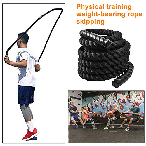 AmandaJ Cuerda de salto pesada, cuerda de saltar antideslizante, para exteriores, para hombres y mujeres, entrenamiento de potencia para mejorar la fuerza y la construcción de músculos. AmandaJ Cuerda de salto pesada, cuerda de saltar antideslizante, para exteriores, para hombres y mujeres, entrenamiento de potencia para mejorar la fuerza y la construcción de músculos.