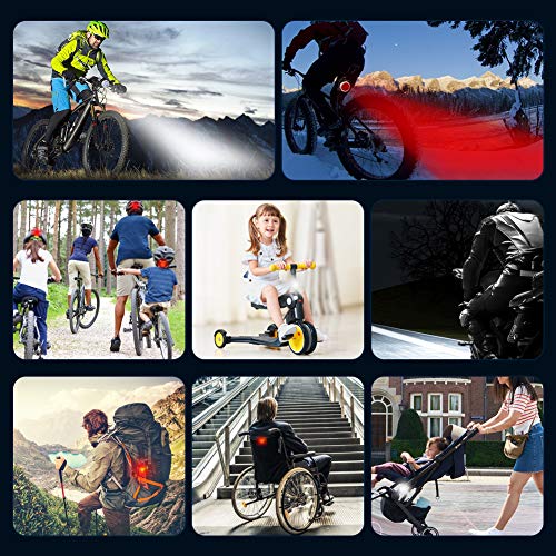 AMANKA Luces Bicicleta Recargable LED, Luz para Bicicleta por USB Conjunto de Luces Delantera y Trasera para Bicicleta 4 Modo 650mAh Reflector Bici Seguridad Faro de Señal AMANKA Luces Bicicleta Recargable LED, Luz para Bicicleta por USB Conjunto de Luces Delantera y Trasera para Bicicleta 4 Modo 650mAh Reflector Bici Seguridad Faro de Señal