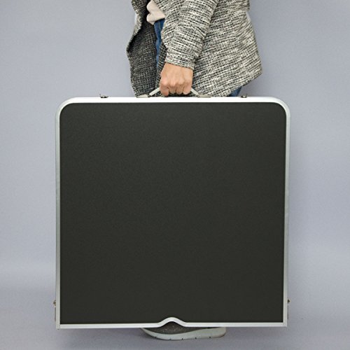 AMANKA Mesa para Acampada 120x60x70cm de Aluminio Plegable portátil como si Fuera un maletín Altura Regulable para pícnic Camping Gris Oscuro AMANKA Mesa para Acampada 120x60x70cm de Aluminio Plegable portátil como si Fuera un maletín Altura Regulable para pícnic Camping Gris Oscuro