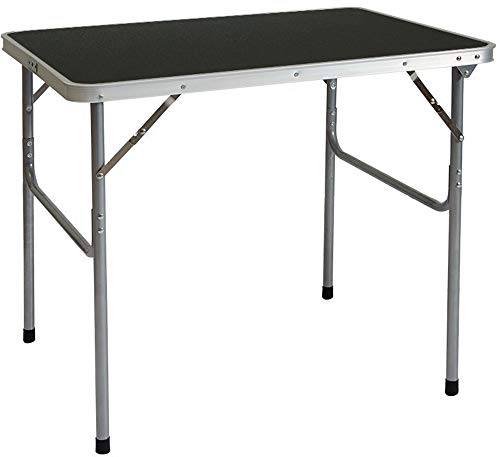 AMANKA Mesa para Acampada de Acero 3Kg 80x60x70cm Plegable portátil como si Fuera un maletín para pícnic Camping mercadillo Gris Oscuro AMANKA Mesa para Acampada de Acero 3Kg 80x60x70cm Plegable portátil como si Fuera un maletín para pícnic Camping mercadillo Gris Oscuro