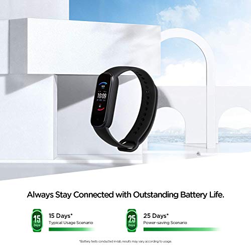 Amazfit Banda 5 Rastreador de ejercicios con Alexa incorporada Duración de la batería de 15 días Oxigeno en sangre Ritmo cardiaco Monitoreo del sueño Seguimiento de la salud de la mujer Pantalla Amazfit Banda 5 Rastreador de ejercicios con Alexa incorporada Duración de la batería de 15 días Oxigeno en sangre Ritmo cardiaco Monitoreo del sueño Seguimiento de la salud de la mujer Pantalla