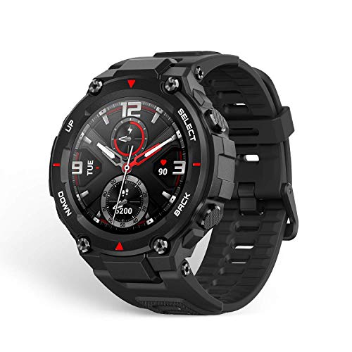 Amazfit T-Rex Smartwatch Pulsera Inteligente Reloj deportativo Monitor de Sueño Notificación Llamada y Mensaje para Andriod iOS-Negro