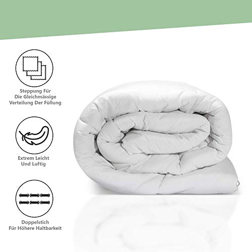 Amazinggirl Edredón nórdico para Todo el año Microfibra, Edredón de Fibra Extra Cálido Hipoalergénico Blanco Hecho Acolchada Cama para niños bebé, 135 x 200 cm Amazinggirl Edredón nórdico para Todo el año Microfibra, Edredón de Fibra Extra Cálido Hipoalergénico Blanco Hecho Acolchada Cama para niños bebé, 135 x 200 cm