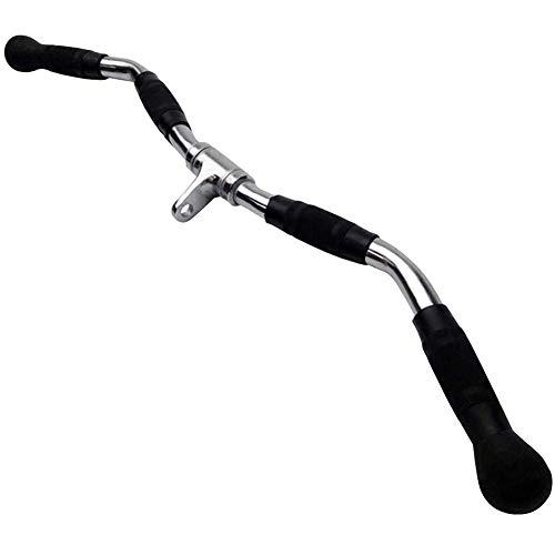 AMAZOM Accesorio para Máquina De Cable De Barra, Barra Desplegable De Curl con Rotación Completa Y Mango De Goma para Gimnasio, Entrenamiento Corporal, Construcción De Músculos, 30 Pulgadas AMAZOM Accesorio para Máquina De Cable De Barra, Barra Desplegable De Curl con Rotación Completa Y Mango De Goma para Gimnasio, Entrenamiento Corporal, Construcción De Músculos, 30 Pulgadas