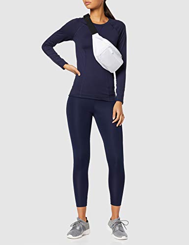 Amazon Brand - AURIQUE Top deportivo de running para mujer, Azul (Navy), 36, Label:XS