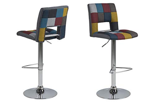 Amazon Brand - Movian Sarnen - Juego de 2 taburetes de bar, 52 x 41,5 x 115 cm, multicolor Amazon Brand - Movian Sarnen - Juego de 2 taburetes de bar, 52 x 41,5 x 115 cm, multicolor