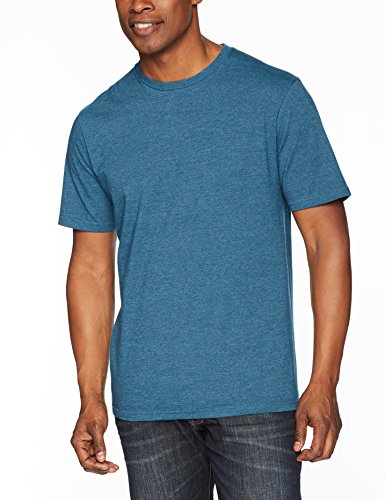 Amazon Essentials 2-Pack Short-Sleeve Crewneck T-Shirt Camiseta, Turquesa (teal heather), Small