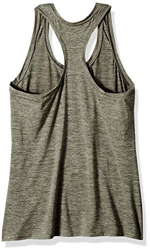 Amazon Essentials 2-Pack Tech Stretch Racerback Tank Top Athletic-Shirts, Olive Space Dye/Black, US L (EU L - XL)