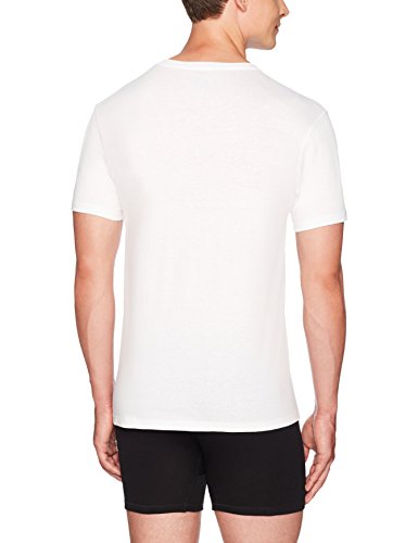 Amazon Essentials 6-Pack V-Neck Undershirts Camisa, Blanco (White), XX-Large