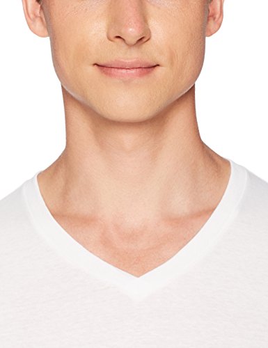 Amazon Essentials 6-Pack V-Neck Undershirts Camisa, Blanco (White), XX-Large