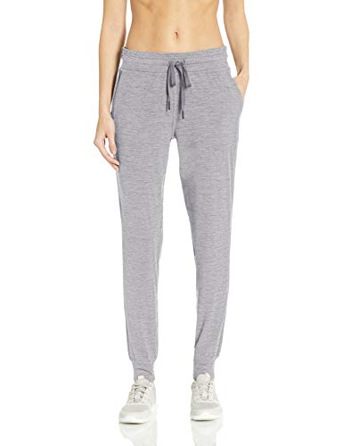 Amazon Essentials Brushed Tech Stretch Jogger Pant Running-Pants, Grey Spacedye, US S (EU S - M)