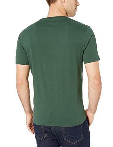 Amazon Essentials – Camiseta con cuello en V para hombre (2 unidades), Verde (Dark Green Dar), US XS (EU XS)