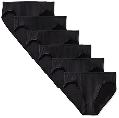 Amazon Essentials Cotton Stretch Bikini Panty, 6-Pack baño, Negro (black), XX-Large Amazon Essentials Cotton Stretch Bikini Panty, 6-Pack baño, Negro (black), XX-Large