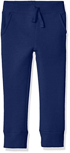 Amazon Essentials - Pantalón de chándal con forro polar para niño, Azul (Royal Blue), US XS (EU 104-110 CM)