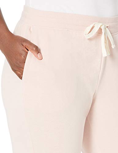 Amazon Essentials – Pantalón deportivo de felpa para mujer, Rosa (Light Pink), US XXL (EU 3XL - 4XL)