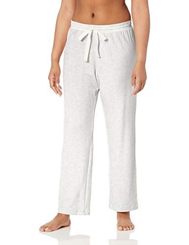 Amazon Essentials - Pantalón - para mujer gris White/Grey Heather S