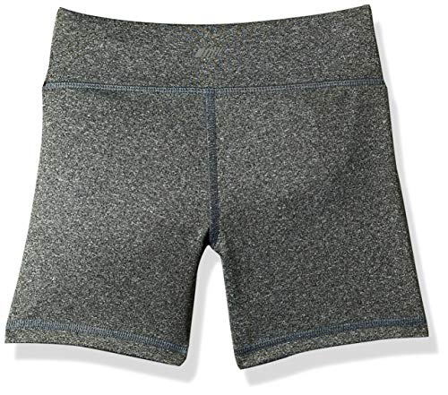 Amazon Essentials - Pantalones cortos deportivos elásticos para niña, Grey Spacedye, US 2T (EU 92-98)