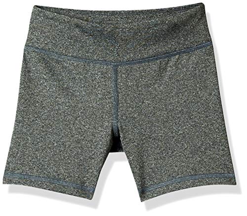 Amazon Essentials - Pantalones cortos deportivos elásticos para niña, Grey Spacedye, US 2T (EU 92-98)