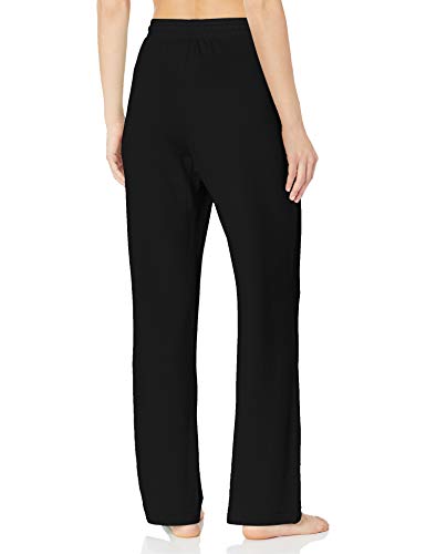 Amazon Essentials – Pantalones ligeros de tejido de rizo para mujer, Negro, US S (EU S - M)