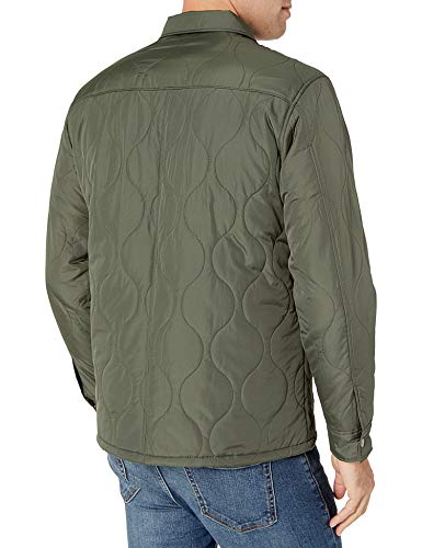 Amazon Essentials Quilted Shirt Jacket outerwear-jackets, Verde Oliva, US S (EU S)