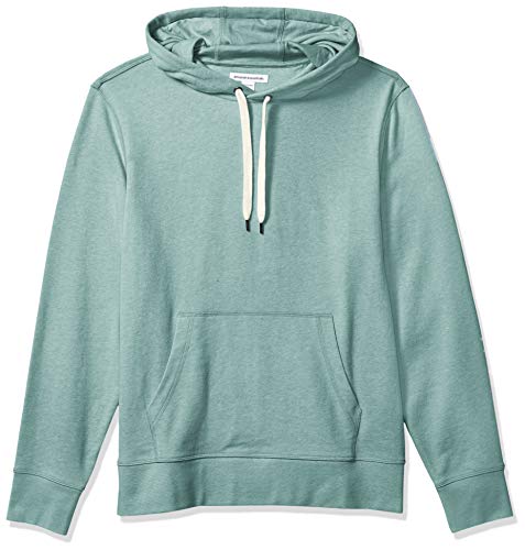 Amazon Essentials Sudadera Ligera con Capucha de Felpa de Rizo Fashion-Hoodies, Verde Azulado, US M (EU M)