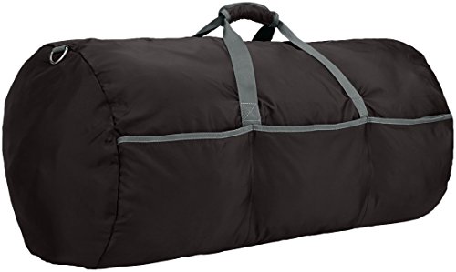 AmazonBasics - Bolsa grande de viaje/deporte (lona, 98 l), color negro