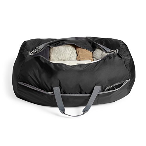 AmazonBasics - Bolsa grande de viaje/deporte (lona, 98 l), color negro