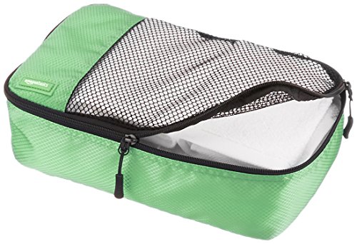 AmazonBasics - Bolsas de equipaje pequeñas (4 unidades), Verde