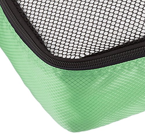 AmazonBasics - Bolsas de equipaje pequeñas (4 unidades), Verde