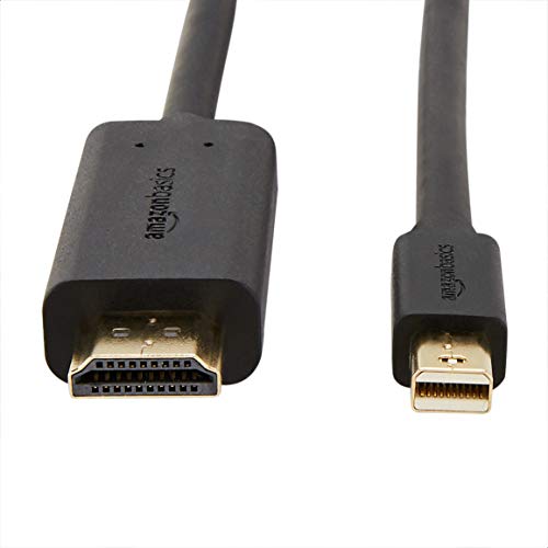 AmazonBasics - Cable adaptador Mini DisplayPort a HDMI (0,9 m)