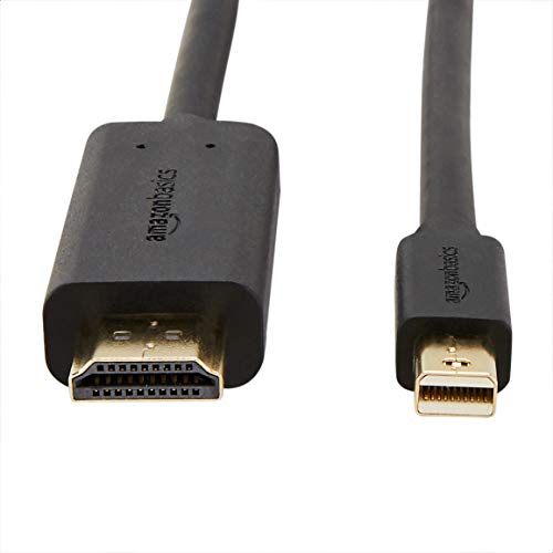 AmazonBasics - Cable adaptador Mini DisplayPort a HDMI (0,9 m) AmazonBasics - Cable adaptador Mini DisplayPort a HDMI (0,9 m)