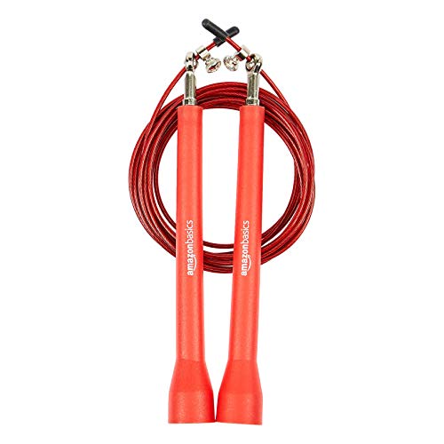 AmazonBasics - Comba de plástico prémium, color rojo AmazonBasics - Comba de plástico prémium, color rojo