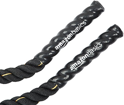 AmazonBasics - Cuerda de batalla para entrenamiento pesado, de 3,8 cm x 9 m AmazonBasics - Cuerda de batalla para entrenamiento pesado, de 3,8 cm x 9 m