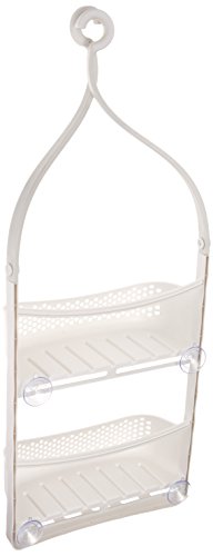 AmazonBasics - Estante de ducha con brazos ajustables, Blanco