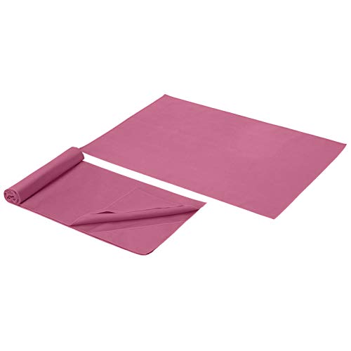 AmazonBasics - Esterilla de yoga de 1,3 cm de grosor, lote de 6 artículos, rosa