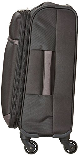 AmazonBasics - Maleta blanda con ruedas giratorias, 54 cm, para equipaje de mano, Negro