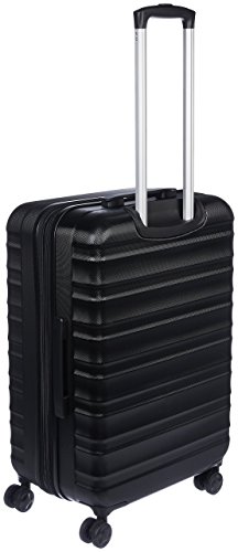 AmazonBasics - Maleta de viaje rígidaa giratoria - Juego de 3 piezas ( 55 cm, 68 cm, 78 cm), Negro