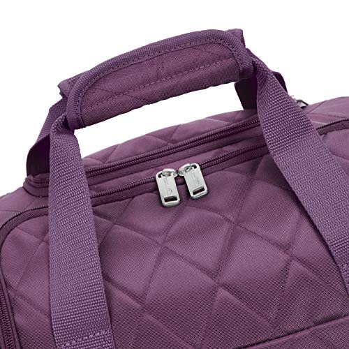 AmazonBasics – Maleta que cabe bajo el asiento de un avión, Morado acolchado