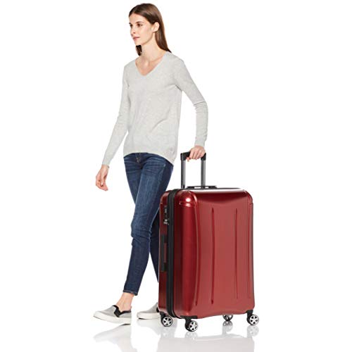 AmazonBasics - Maleta rígida «hardside» Oxford, con ruedas - 78 cm, Rojo AmazonBasics - Maleta rígida «hardside» Oxford, con ruedas - 78 cm, Rojo
