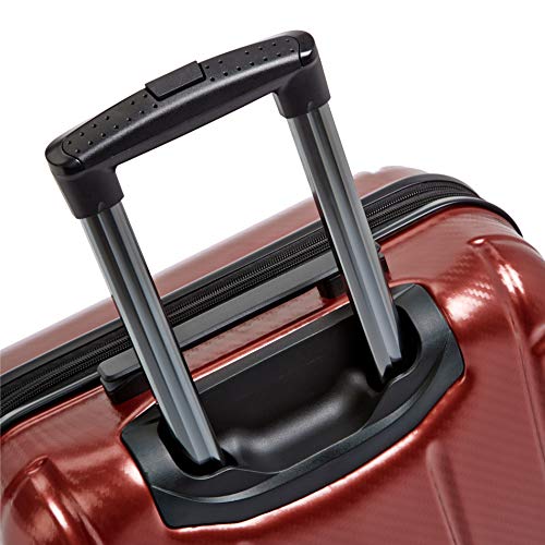 AmazonBasics - Maleta rígida «hardside» Oxford, con ruedas - 78 cm, Rojo AmazonBasics - Maleta rígida «hardside» Oxford, con ruedas - 78 cm, Rojo