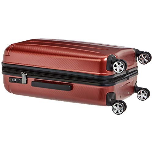 AmazonBasics - Maleta rígida «hardside» Oxford, con ruedas - 78 cm, Rojo AmazonBasics - Maleta rígida «hardside» Oxford, con ruedas - 78 cm, Rojo