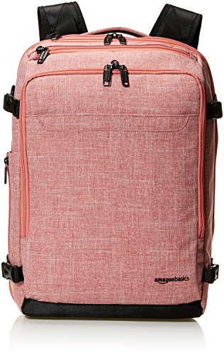 AmazonBasics - Mochila compacta de viaje, Rojo, para viajes de fin de semana AmazonBasics - Mochila compacta de viaje, Rojo, para viajes de fin de semana