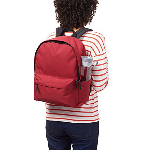 AmazonBasics, Mochila de estilo clásico, Granate AmazonBasics, Mochila de estilo clásico, Granate